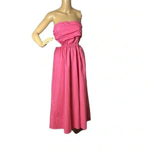 Pink Diamond dress sz 6. Pink Brynlee strapless linen blend,event ,evening, sexy